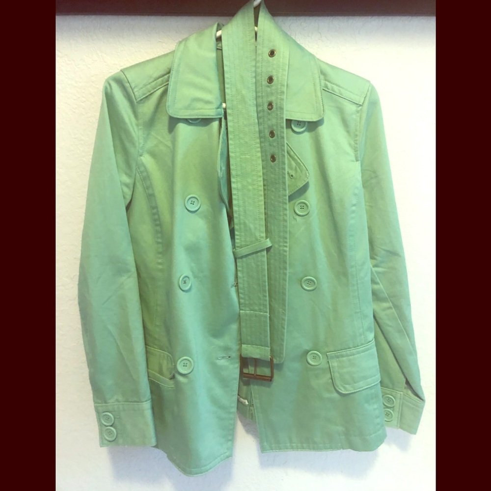 Gap belted twill pea coat